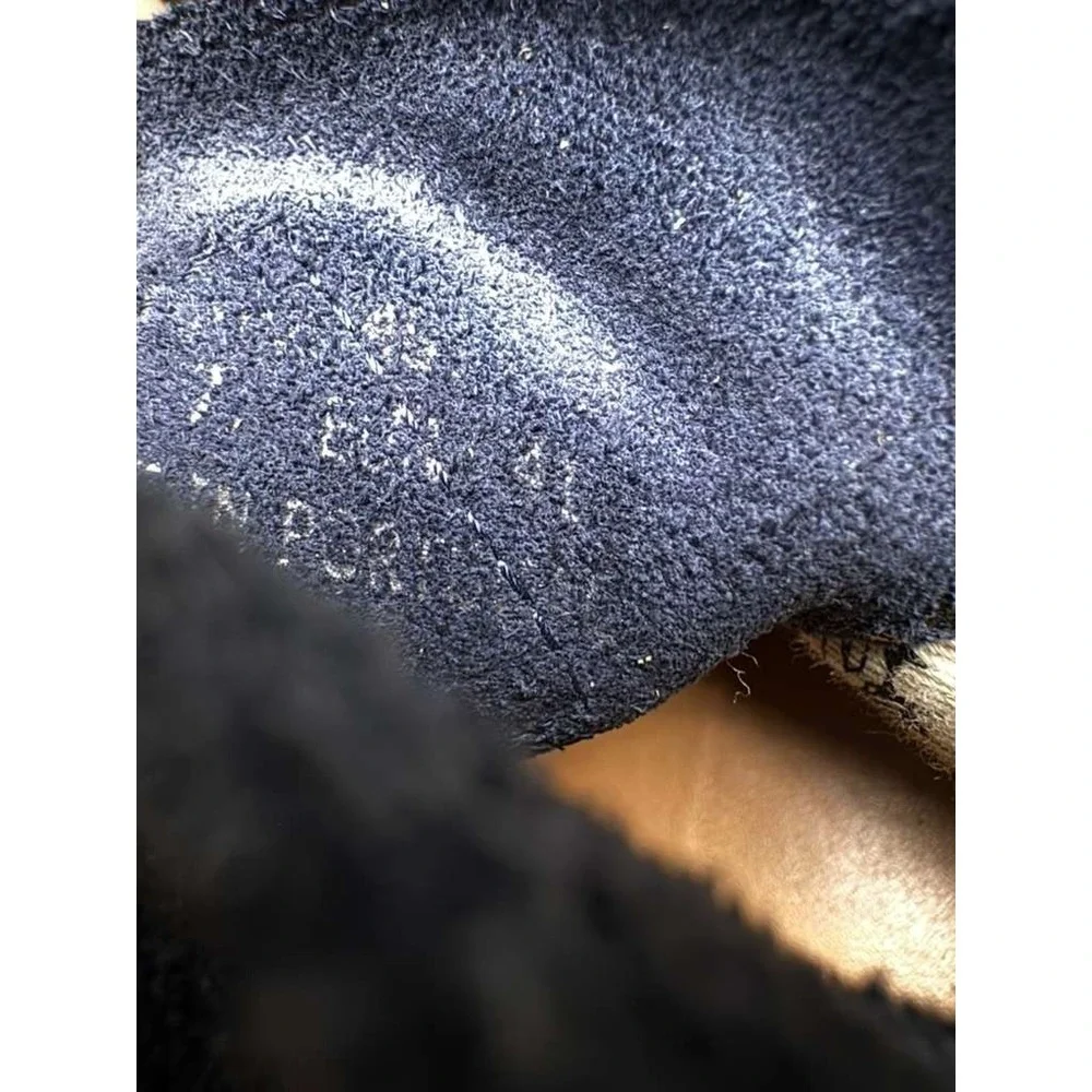 Paul Smith Jeans Suede Leather‎ Lace-Up Chukka Boot Navy Blue Mens Size 41 EU